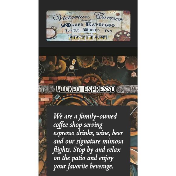 E39 Wicked Espresso/motorcycle coffee bar Custer, South Dakota screenprint t shi - Picture 4 of 8